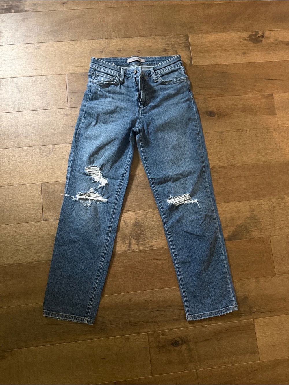 💘Joe's Jeans Women’s Ripped Boyfriend Jeans in Medium Blue